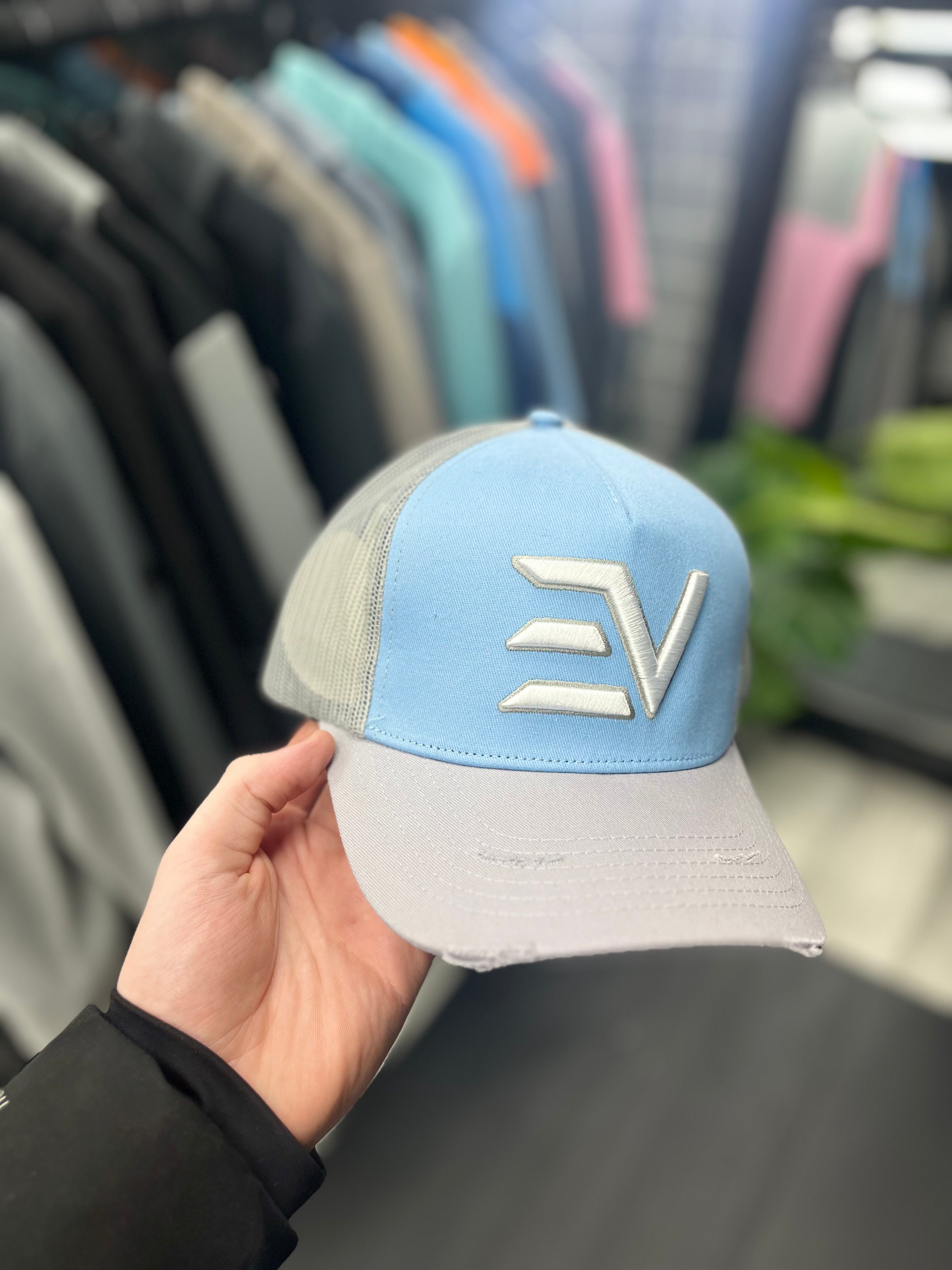 Envi - EV Logo - 'Baby Blue/Grey'