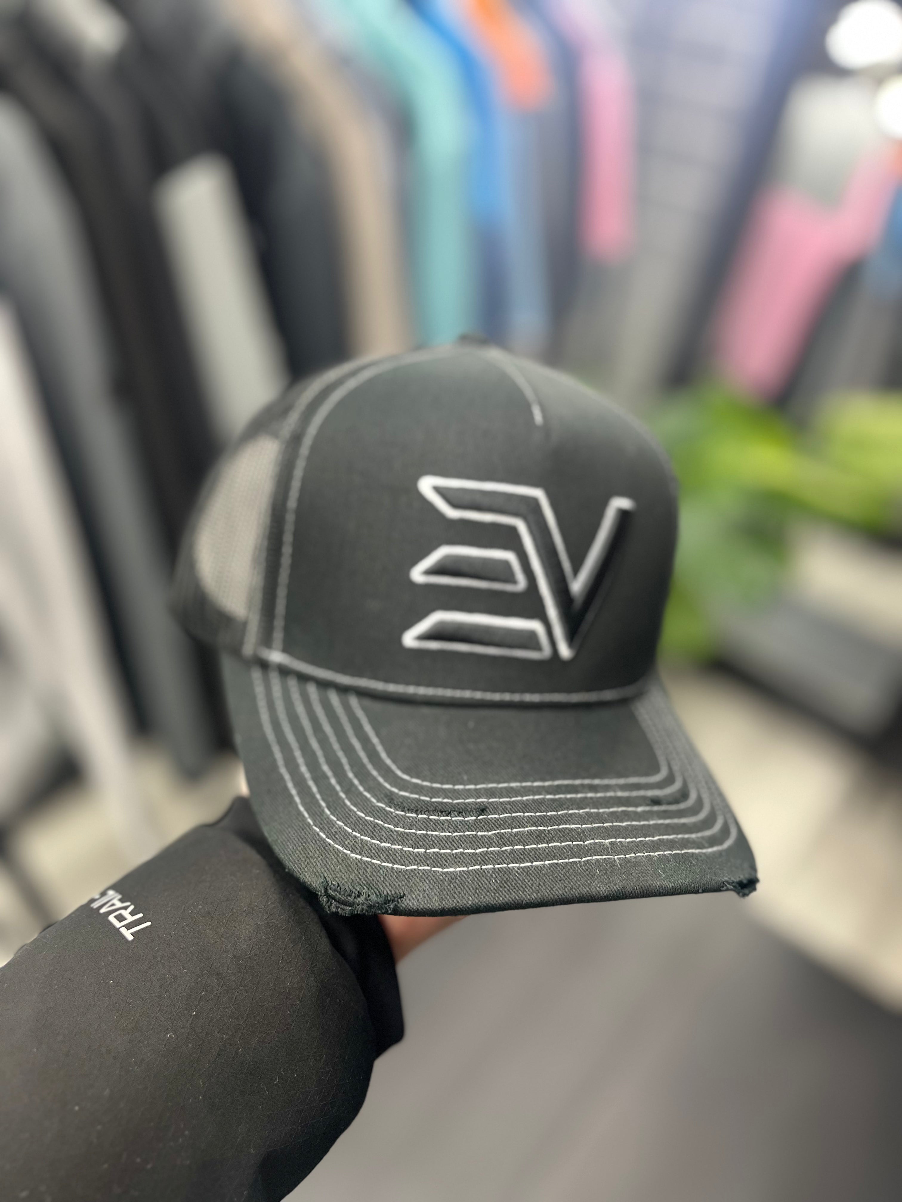 Envi - EV Logo - 'Black/White Stitching'